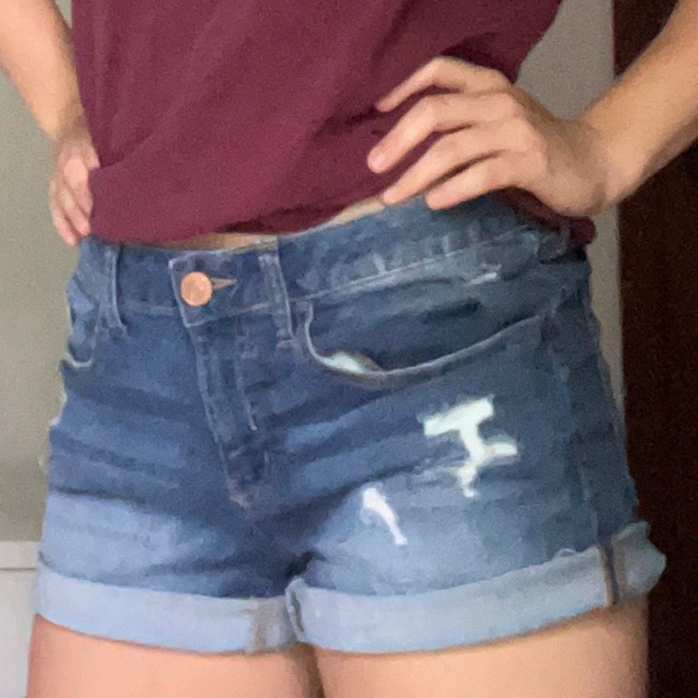 Adjustable Denim shorts